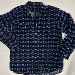 Cremieux National Park 1938 Edition Men's XL Corduroy Southwest Print Shirt